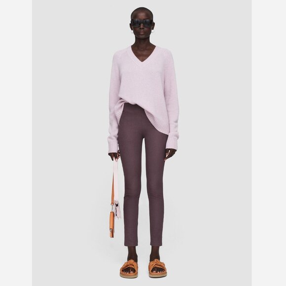 Joseph Gabardine Stretch Leggings – Truffle - Picture 1 of 11